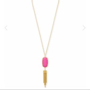 Kendra Scott Rayne Magenta Necklace in Gold